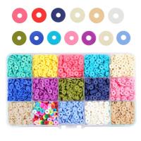 Polymer Ton Schmuck-Findung-Set, Klumpen, DIY & verschiedene Stile für Wahl, gemischte Farben, 6mm,150*100*80mm, verkauft von Box