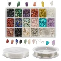 Natural Gravel Jewelry Finding Set, DIY & different styles for choice & mixed, 165*108*30mm, Sold By Box