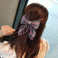 Alligator Hair Clip, Cloth, Bowknot, plated, fashion jewelry & for woman, more colors for choice, 120x125mm, Sold By PC
