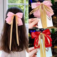 Alligator Hair Clip, Cloth, Bowknot, plated, fashion jewelry & for woman, more colors for choice, 13*10CMuff0c27CM, Sold By PC