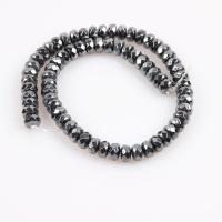 Nicht-magnetische Hämatit Perlen, Non- magnetische Hämatit, plattiert, DIY & verschiedene Größen vorhanden, schwarz, verkauft von Strang