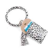 Zinc Alloy Key Clasp with PU Leather fashion jewelry & handmade & for woman nickel lead & cadmium free Sold By PC
