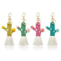 Ornamentos colgantes, aleación de zinc, con Hilo de algodón, Opuntia Stricta, Joyería & hecho a mano & para mujer, más colores para la opción, libre de níquel, plomo & cadmio, Vendido por UD