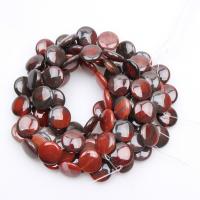 Natural Miracle Agate Beads, Flat Round, polished, DIY, 7x20mm, 19PCs/Strand, Sold By Strand