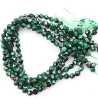 Tiger Eye Beads, poleret, du kan DIY & facetteret, grøn, 8mm, 46pc'er/Strand, Solgt af Strand