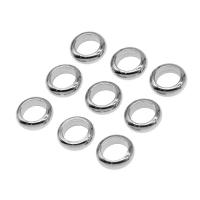 Stainless Steel Spacer Beads, silver color plated, other effects, 9x9x3mm, Approx 300PCs/Bag, Sold By Bag