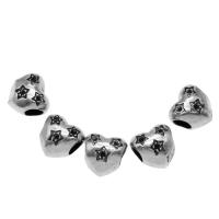 Stainless Steel Large Hole Beads silver color plated other effects Approx Sold By Bag