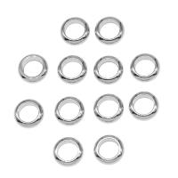 Stainless Steel Spacer Beads, Donut, silver color plated, other effects, 9x9x3mm, Approx 100PCs/Bag, Sold By Bag