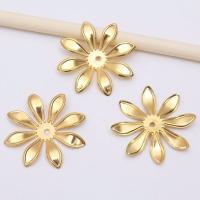 Iron Bead Caps, Flower, plated, durable & DIY, more colors for choice, nickel, lead & cadmium free, 33mm, 100PCs/Bag, Sold By Bag
