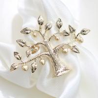 Zinc Alloy Brooches Tree gold color plated for woman gold Sold By PC