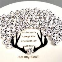 Acryl Schmuck Perlen, rund, Einbrennlack, DIY, weiß, 8mm, 500G/Tasche, verkauft von Tasche