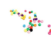 Perles acrylique de couleur unie, DIY & normes différentes pour le choix, couleurs mélangées, 500sol/sac, Vendu par sac