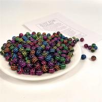 Solid Color Akryl perler, Runde, du kan DIY, flerfarvede, 8mm, 500G/Bag, Solgt af Bag