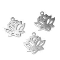Stainless Steel Pendants Maple Leaf silver color plated Approx Sold By Bag