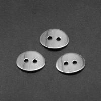Stainless Steel Spacer Beads, Round, silver color plated, 11x14x1mm, Approx 200PCs/Bag, Sold By Bag