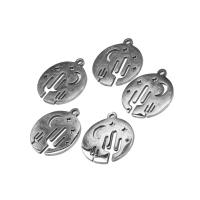 Stainless Steel Pendants Round plated Approx Sold By Bag
