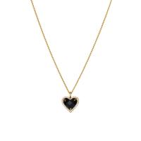 Brass Necklace with 2.16inch extender chain Heart 18K gold plated twist oval chain & for woman nickel lead & cadmium free Sold Per Approx 17.7 Inch Strand