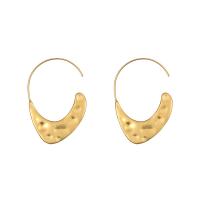 Messing Tropfen Ohrringe, Geometrisches Muster, 18K vergoldet, Modeschmuck & für Frau, frei von Nickel, Blei & Kadmium, 30x43mm, verkauft von Paar