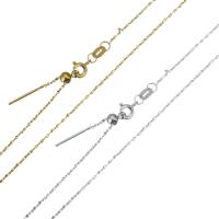 Rustfrit stål Rope Chain, Stainless Steel, forgyldt, mode smykker & for kvinde, flere farver til valg, 1mm, Solgt Per 18 inch Strand