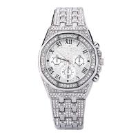 Men Wrist Watch Stainless Steel plated fashion jewelry & for man & with rhinestone Sold By PC