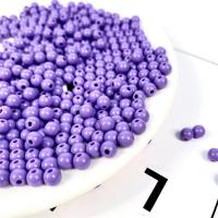 Plastic Beads Round DIY Sold By Bag