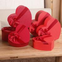 Nakit Gift Box, Papir, Srce, pozlaćen, Održivi & hardwearing (tvrda odjeća) & različite veličine za izbor, crven, Prodano By PC
