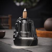 Backflow Incense Burner, Porcelain, plated, for home and office & durable & different styles for choice, Sold By PC