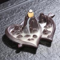 Backflow Incense Burner Porcelain Heart plated for home and office & durable Sold By PC