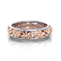 Zinc Alloy Finger Ring plated fashion jewelry & for woman rose gold color nickel lead & cadmium free 6mm Sold By PC