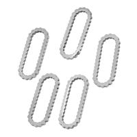 Stainless Steel Linking Ring, plated, more colors for choice, 15x6mm, Approx 10PCs/Bag, Sold By Bag
