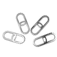 Stainless Steel Linking Ring, plated, more colors for choice, 15x15x1mm, Approx 10PCs/Bag, Sold By Bag