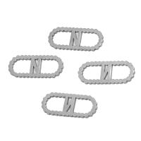 Stainless Steel Linking Ring, plated, more colors for choice, 15x6x1mm, Approx 10PCs/Bag, Sold By Bag