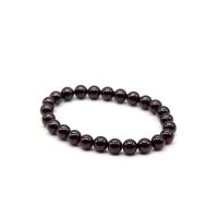 Natural Garnet Bracelet, Round, different size for choice, dark red, 6mm, Sold By Strand