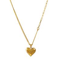 Brass Necklace Heart plated & for woman nickel lead & cadmium free Sold By Strand