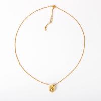 Zinc Alloy Jewelry Necklace with 2.36inch extender chain Teardrop plated fashion jewelry & for woman nickel lead & cadmium free Sold Per Approx 16 Inch Strand