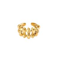 Brass Cuff Finger Ring plated adjustable & for woman & hollow nickel lead & cadmium free 18mm US Ring .5-8 Sold By PC