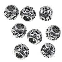 Stainless Steel Large Hole Beads blacken Sold By PC