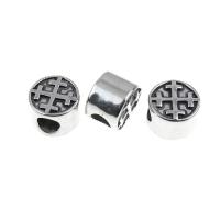 Stainless Steel Large Hole Beads blacken Sold By PC