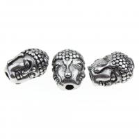 Perlas de acero inoxidable, Buda, Ungir, 14x9mm, Vendido por UD