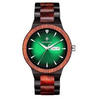 Men Wrist Watch, Sandalwood, with Organic Glass, stainless steel watch band clasp, waterproofless & for man, more colors for choice, 43*10mm,221mm, Sold By PC
