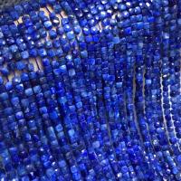 Gemstone Jewelry Beads, Kyanite,  Square, polished, DIY, blue, 4x4.50mm, Sold By Strand