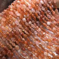 Natural Quartz Jewelry Beads Strawberry Quartz irregular polished DIY 8mm Sold By Strand