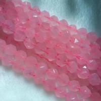 Natürliche Rosenquarz Perlen, rund, poliert, DIY & verschiedene Größen vorhanden & facettierte, Rosa, verkauft von Strang
