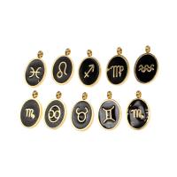 Brass Jewelry Pendants Ellipse gold color plated Sold By PC