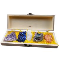 Natürlicher Quarz Mineralien Specimen, mit Ores, gemischte Farben, 35mm, verkauft von Box