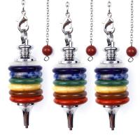 Quartz Pendulum with Gemstone mixed colors Sold By PC