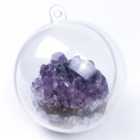 Hanging Ornaments Amethyst polished purple 30mm Sold By PC