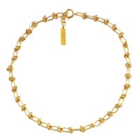 Collar de Latón, metal, con 0.78inch extender cadena, 18K chapado en oro, Joyería & para mujer, libre de níquel, plomo & cadmio, Vendido para aproximado 20 Inch Sarta
