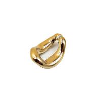 Акрил Ювелирные кольца, Другое покрытие, DIY, золотой, 26x38mm, 100ПК/сумка, продается сумка