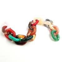 Ακρυλικό Η σύνδεση Ring, DIY, περισσότερα χρώματα για την επιλογή, 18x24mm, 200PCs/τσάντα, Sold Με τσάντα